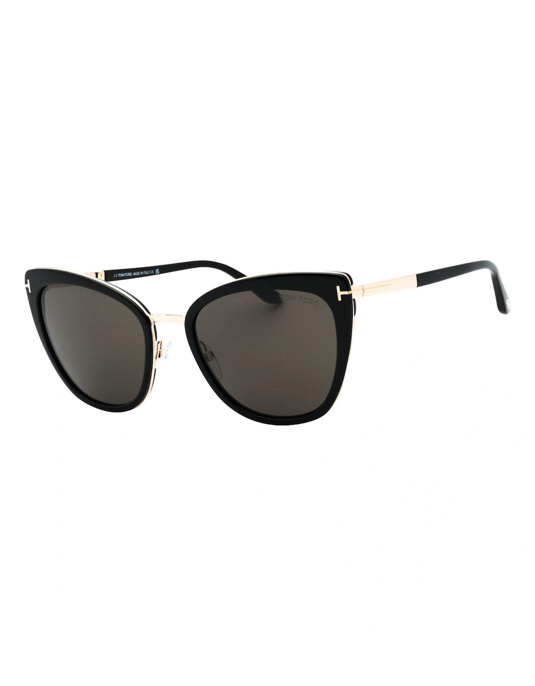 Simona Smoke Lens Shiny Rose Gold Sunglasses, 3 of 2