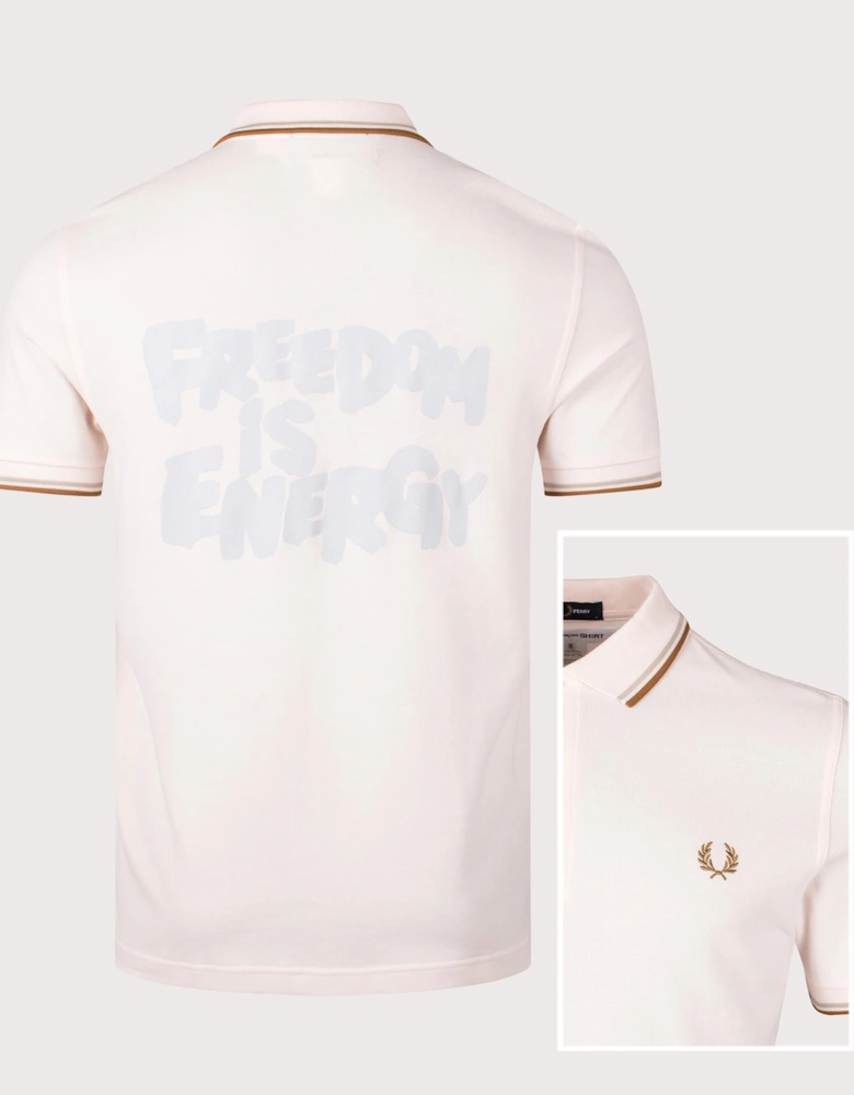 COMME des GARÇONS x Fred Perry Freedom is Energy Polo Shirt