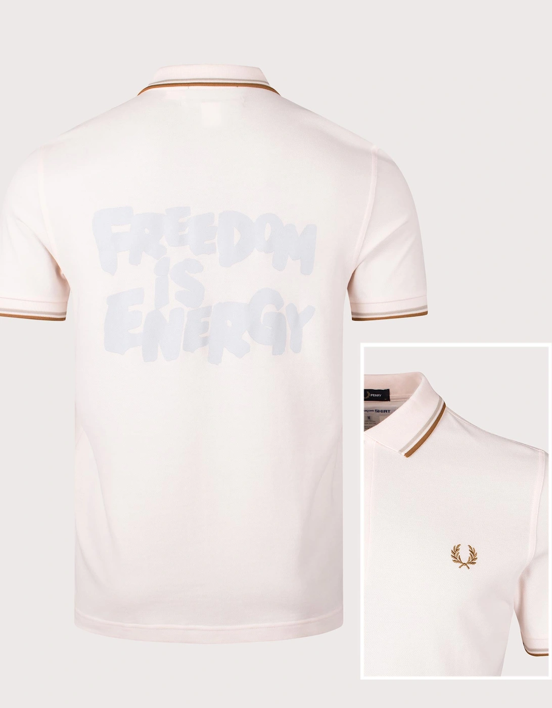 COMME des GARÇONS x Fred Perry Freedom is Energy Polo Shirt, 5 of 4