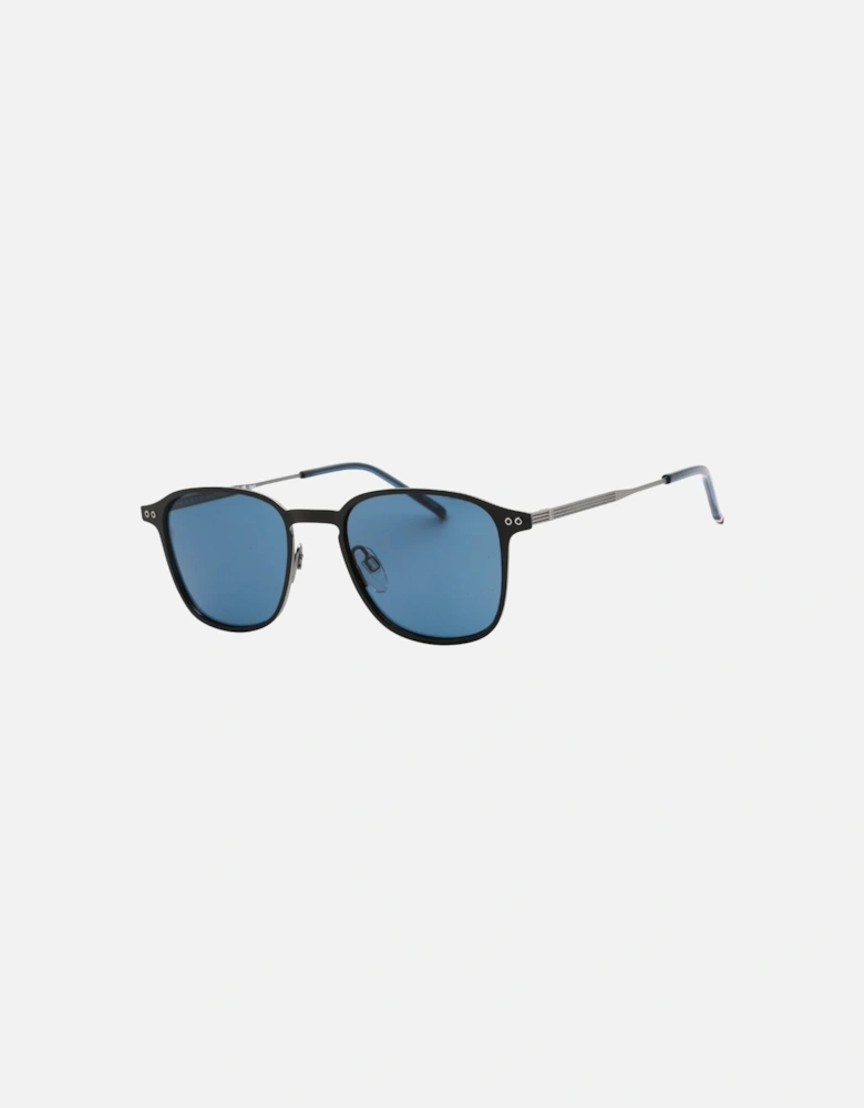 Matte Black Square Framed Sunglasses