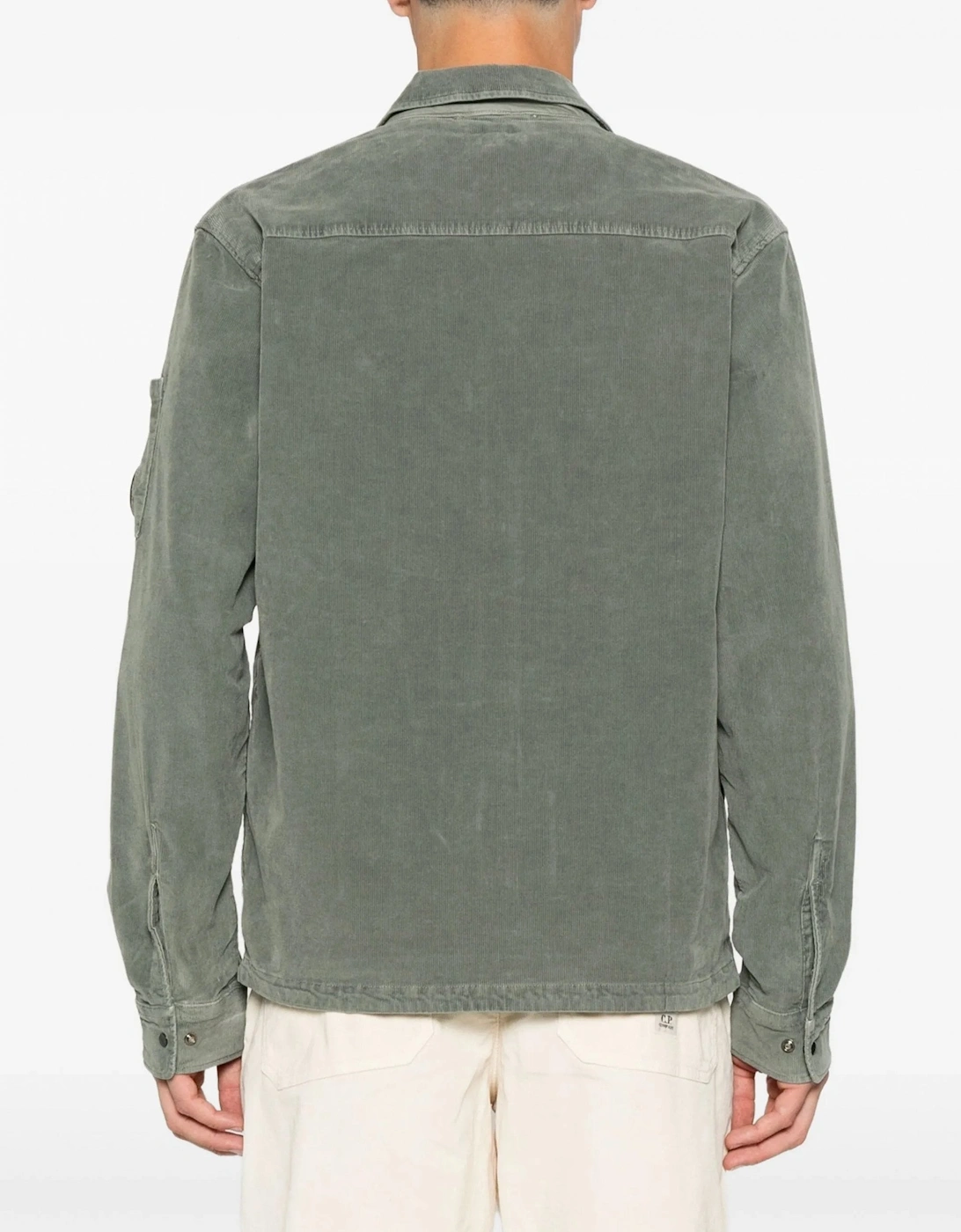 Corduroy Zip Overshirt Green