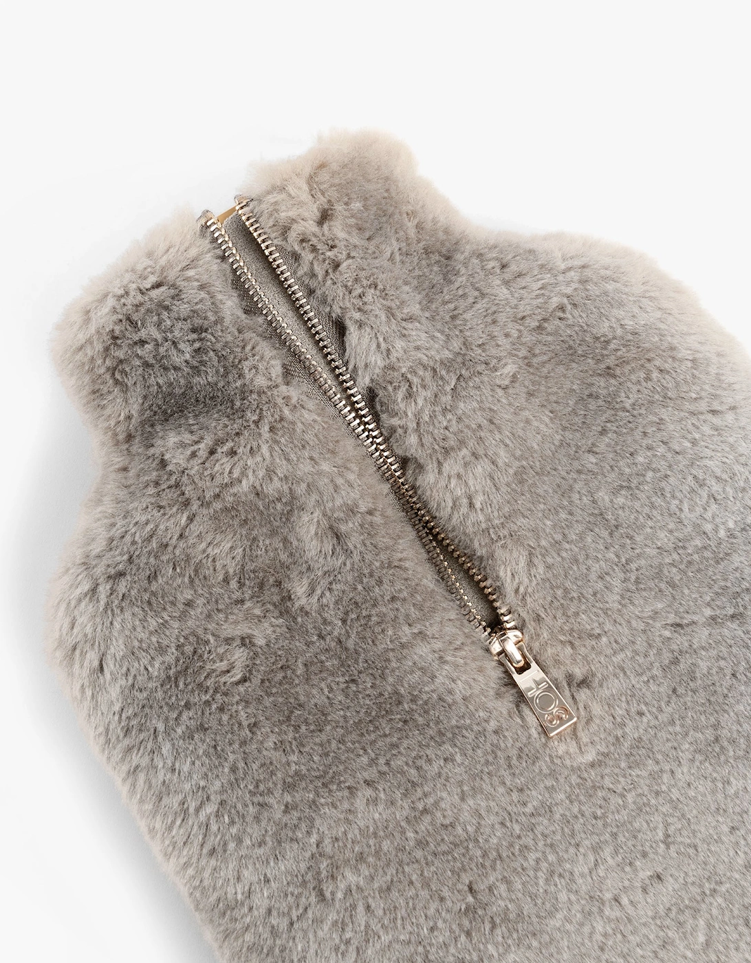 CLARA Faux Fur Hot Water Bottle Cover Grey