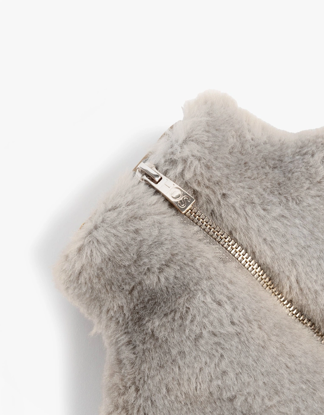 CLARA Faux Fur Hot Water Bottle Cover Grey
