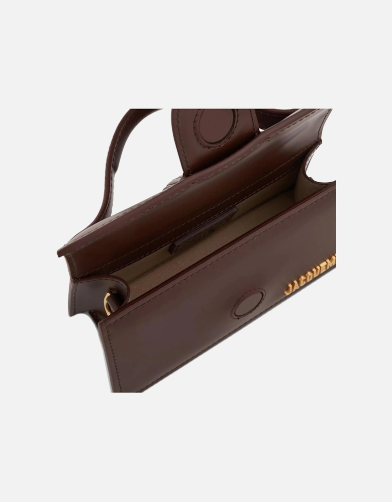 Calf Leather Flap Top Shoulder Bag Women - Brown