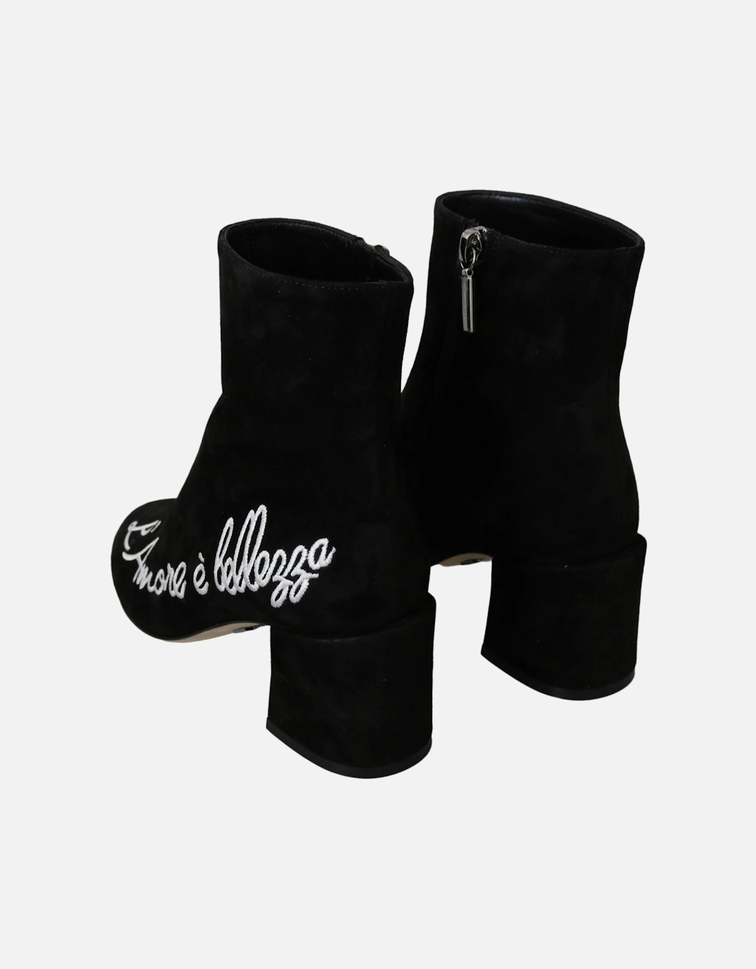 Dolce Gabbana LAmore Bellezza Suede Ankle Boots Women - Black