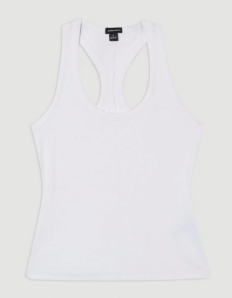 Compact Jersey Ribbed Racer Back Vest