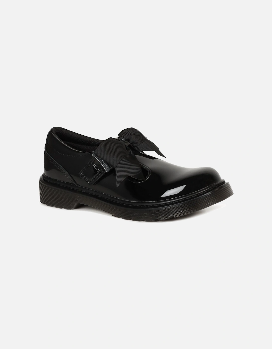 Polley II Bow Girls Junior School Shoes, 7 of 6