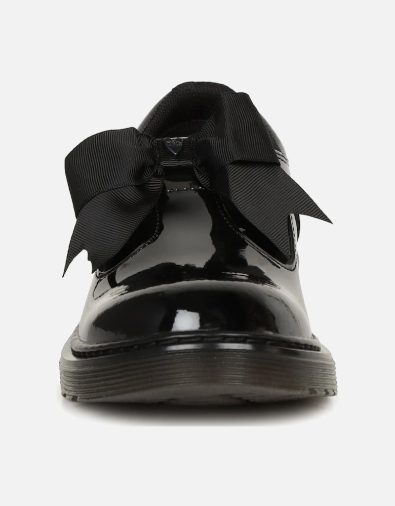 Polley II Bow Girls Junior School Shoes
