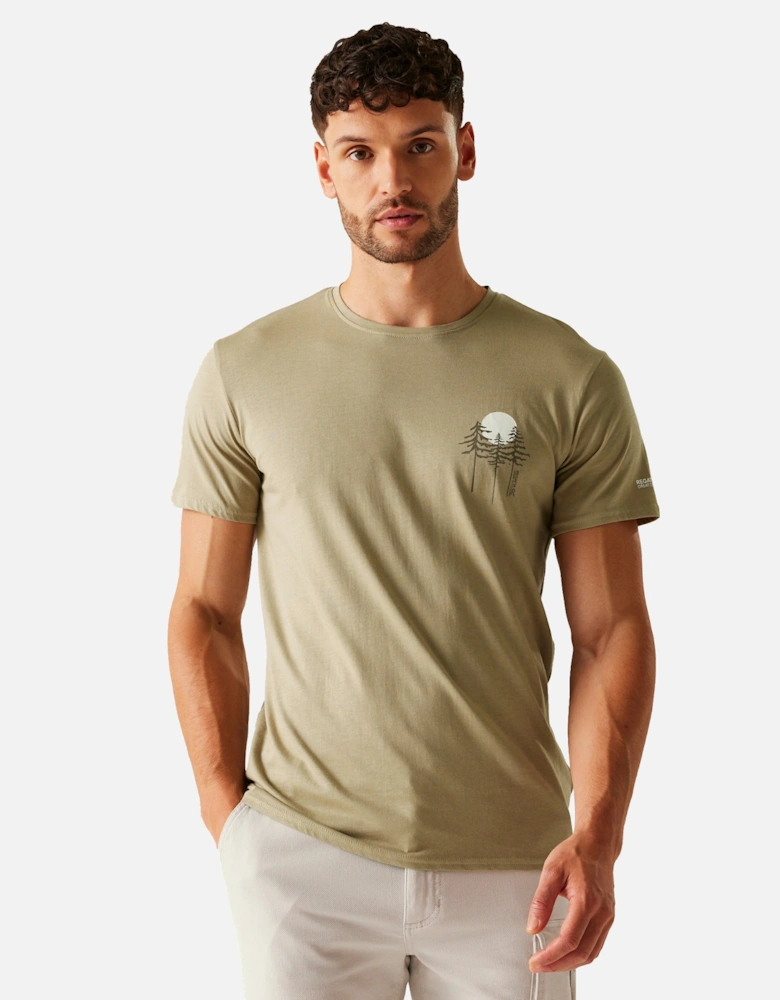 Mens Breezed V Pine Tree T-Shirt