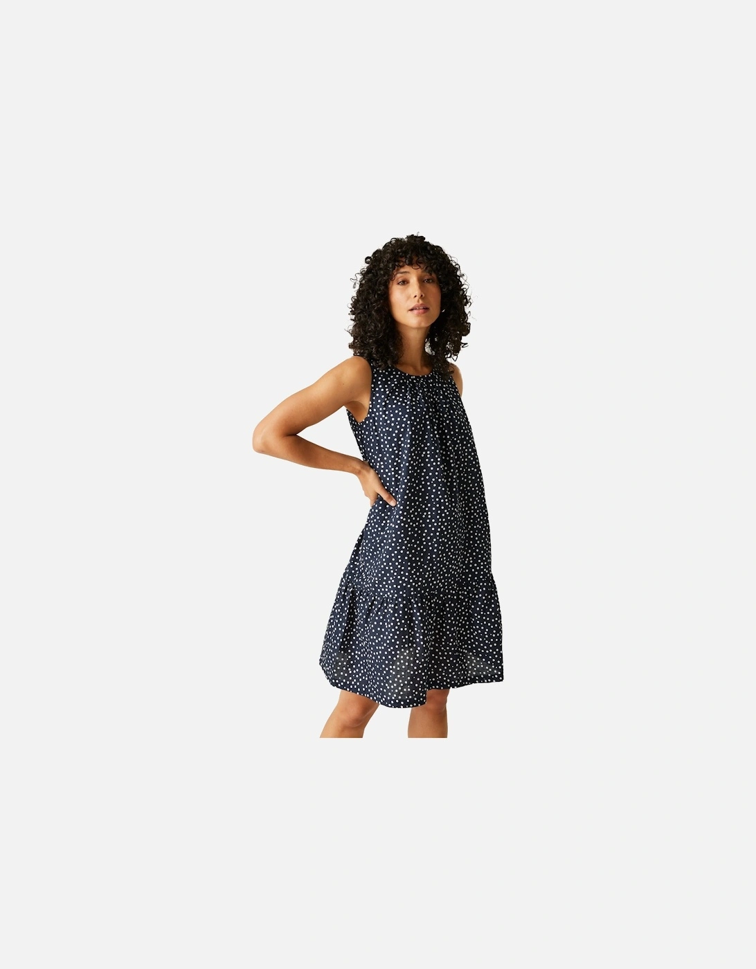 Womens/Ladies Trisa Micro-Dot Smock Dress