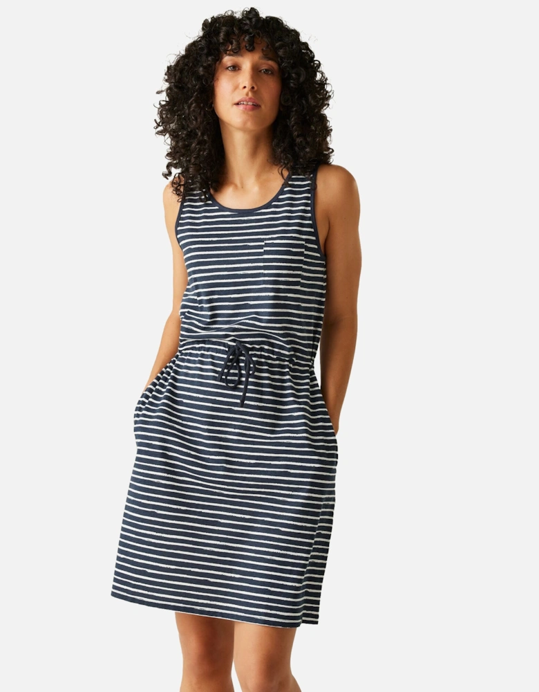 Womens/Ladies Ariena Painterly Stripe Casual Dress