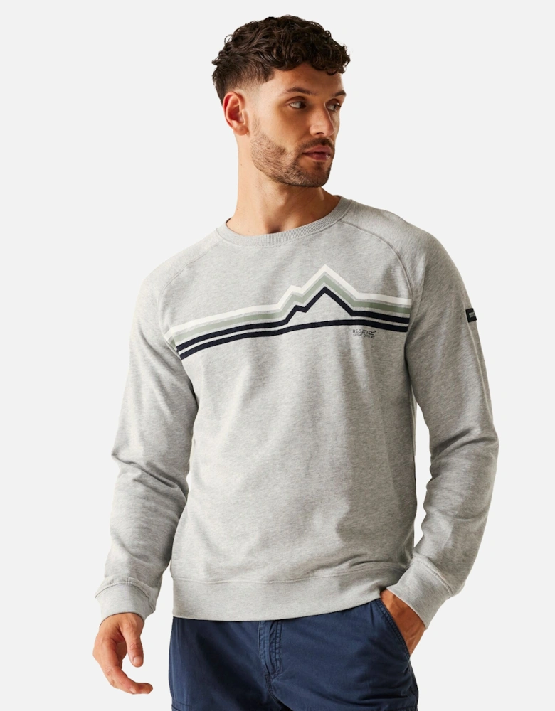 Mens Nithsdale Linear Mountain Crew Neck Sweatshirt