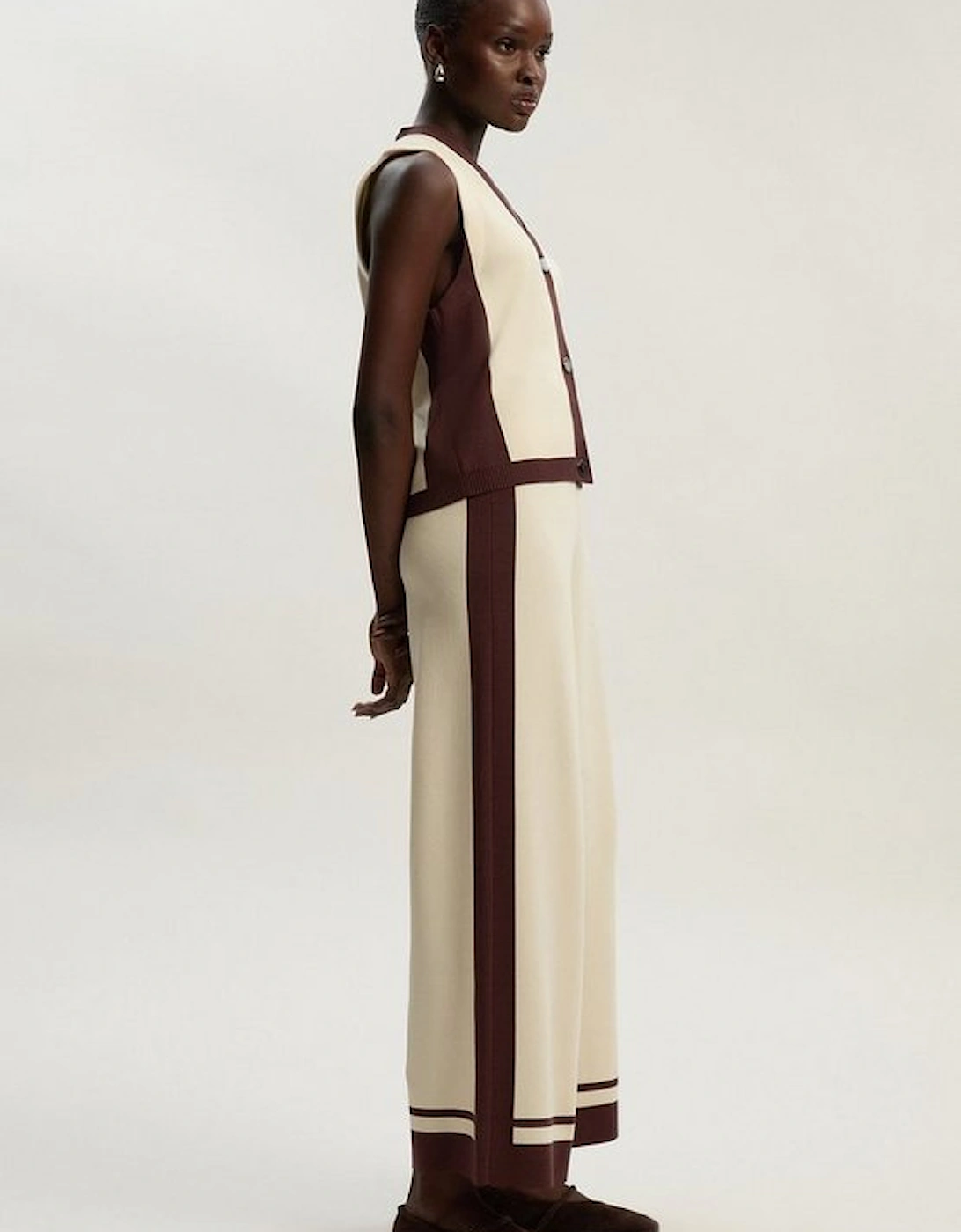 Colour Block Knitted Trousers, 5 of 4