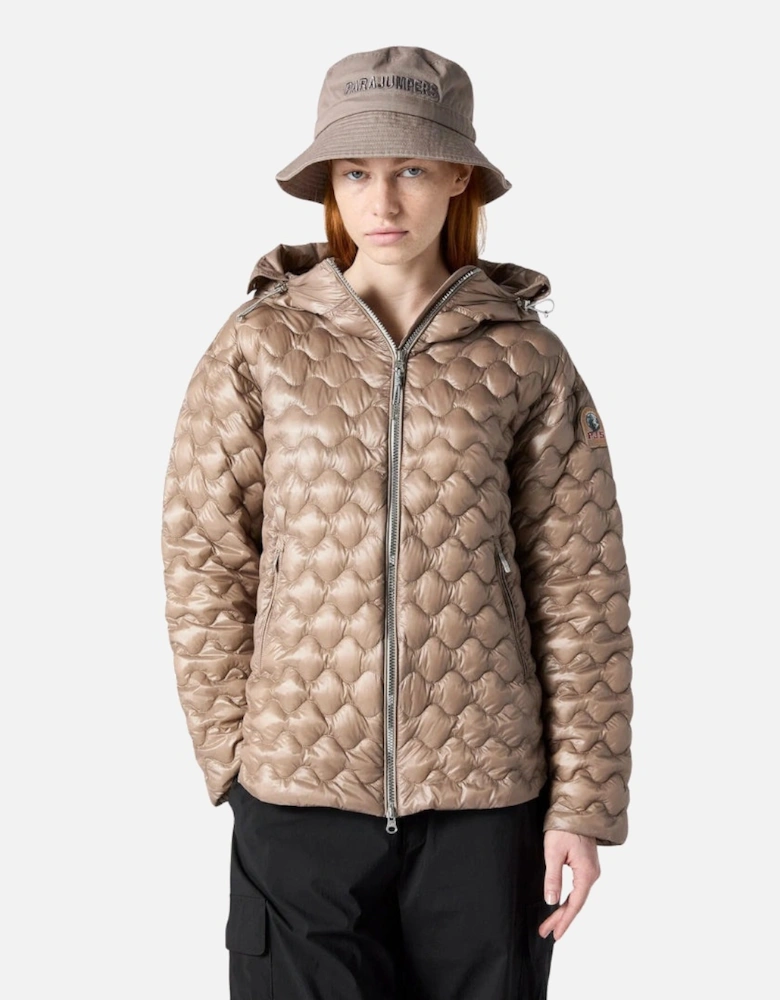 Hooded Beige Jacket