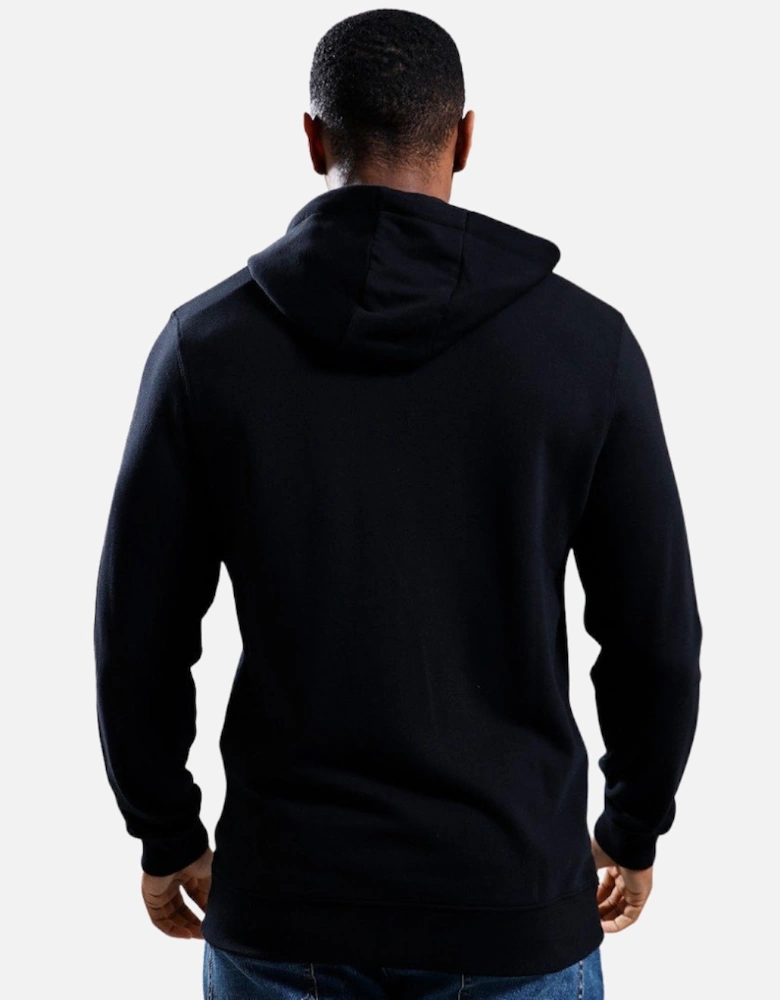 Lyle & Scott Tonal Eagle Jet Black Zip Through Hoodie