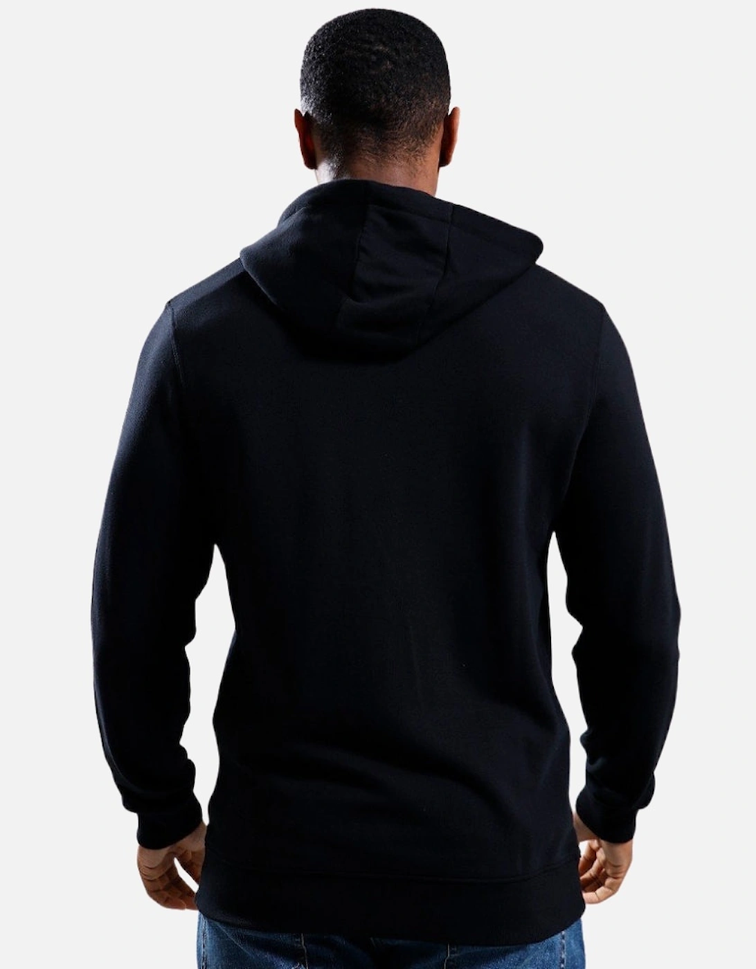 Lyle & Scott Tonal Eagle Jet Black Zip Through Hoodie