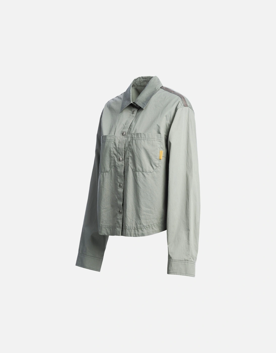 Buttoned Cropped Grey Fox Jacket
