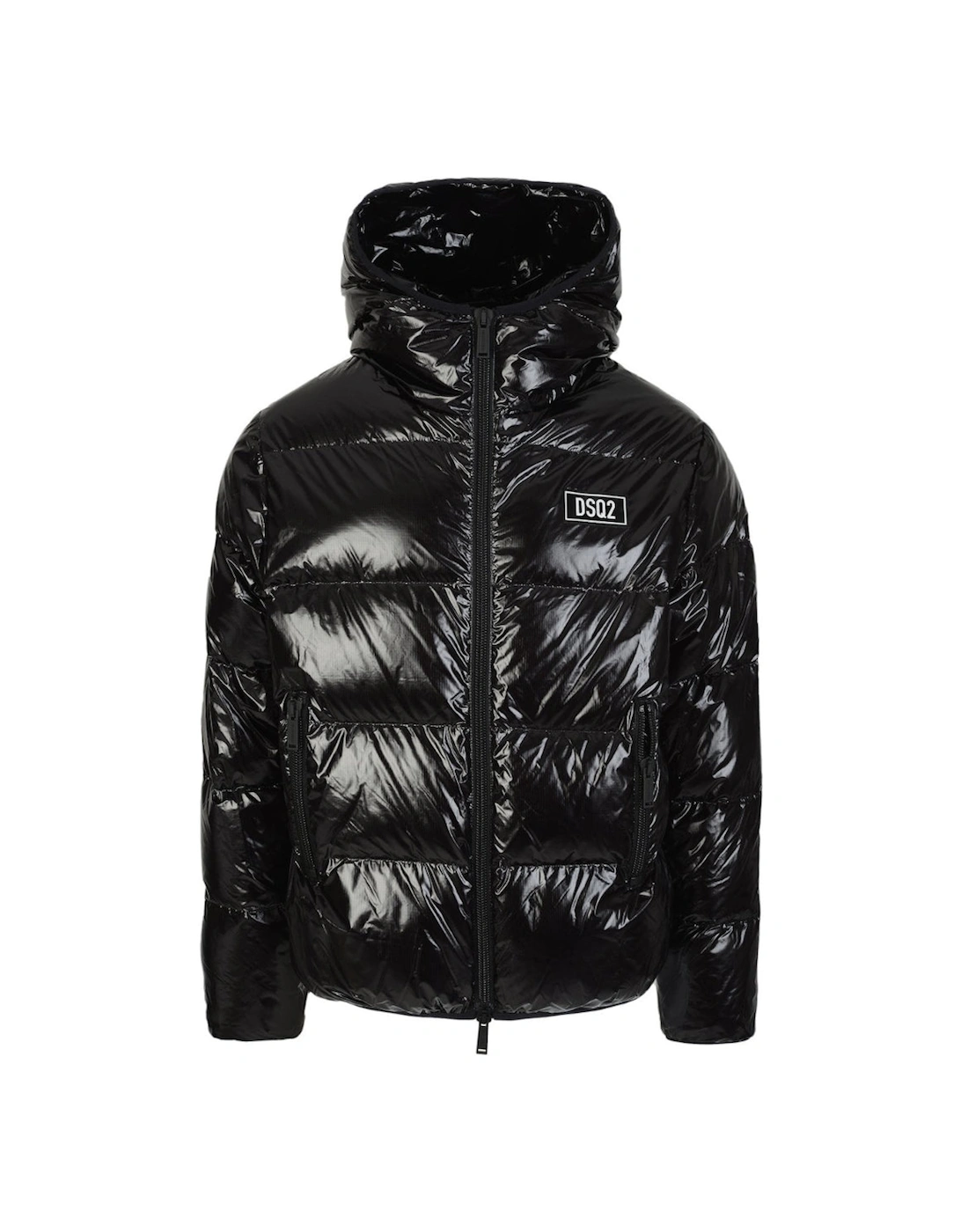 Gloss Effect Black Puffer Jacket, 4 of 3
