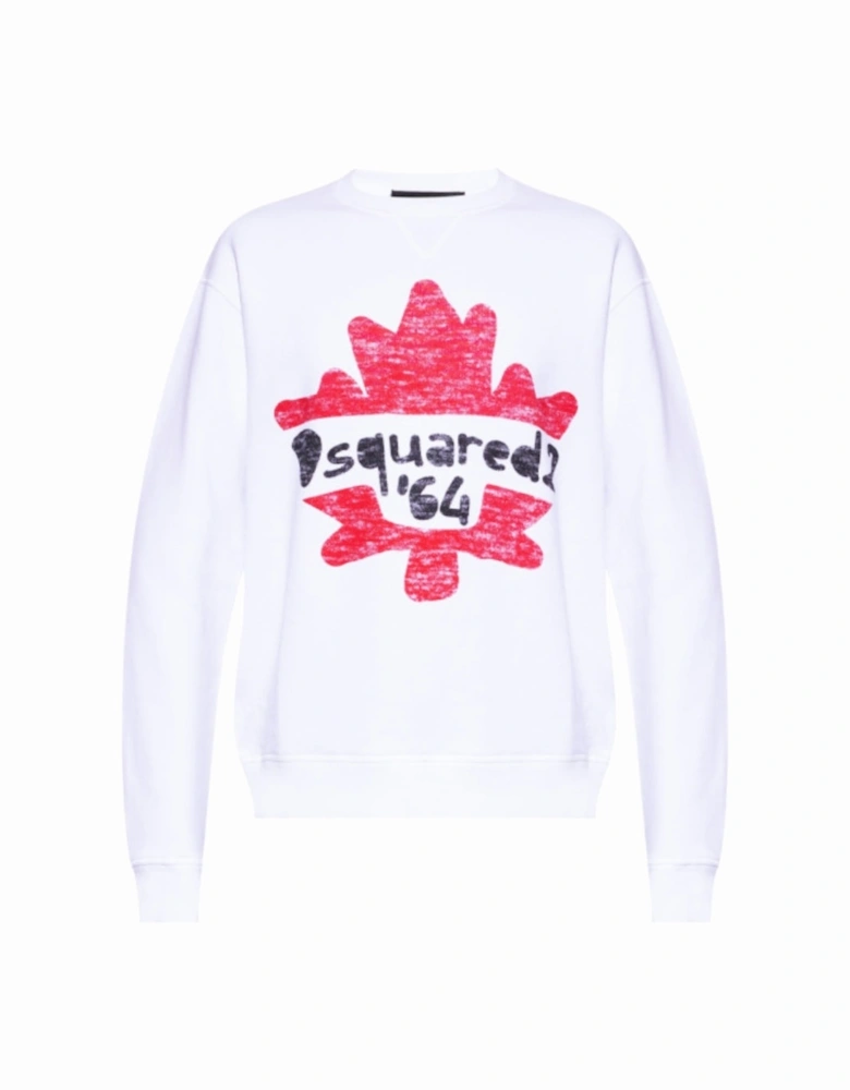 Maple Leaf 64 White Sweatshirt