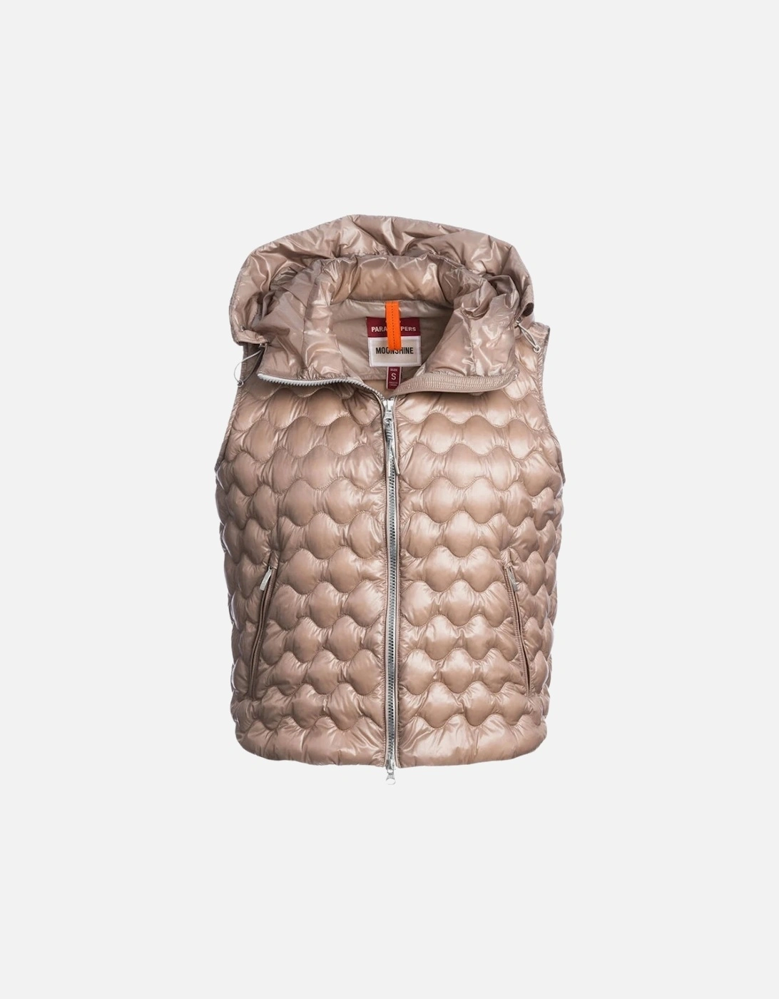 Beige Bronze Hooded Gilet, 5 of 4