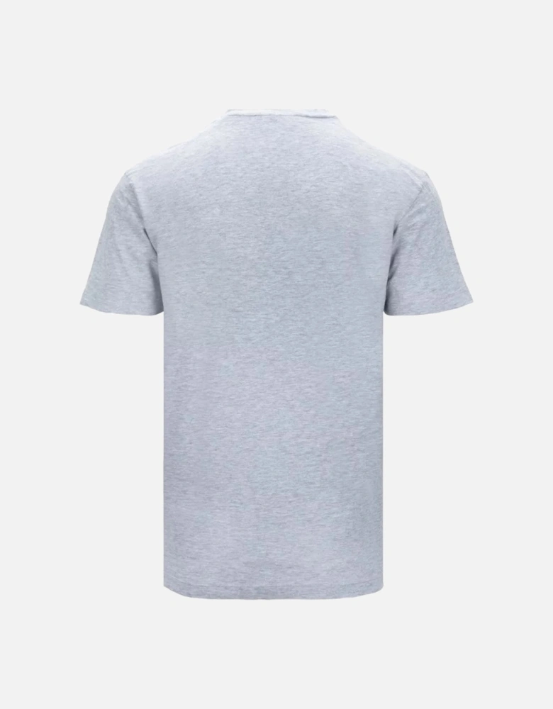 Small Black Maple Leaf Logo Grey T-shirt