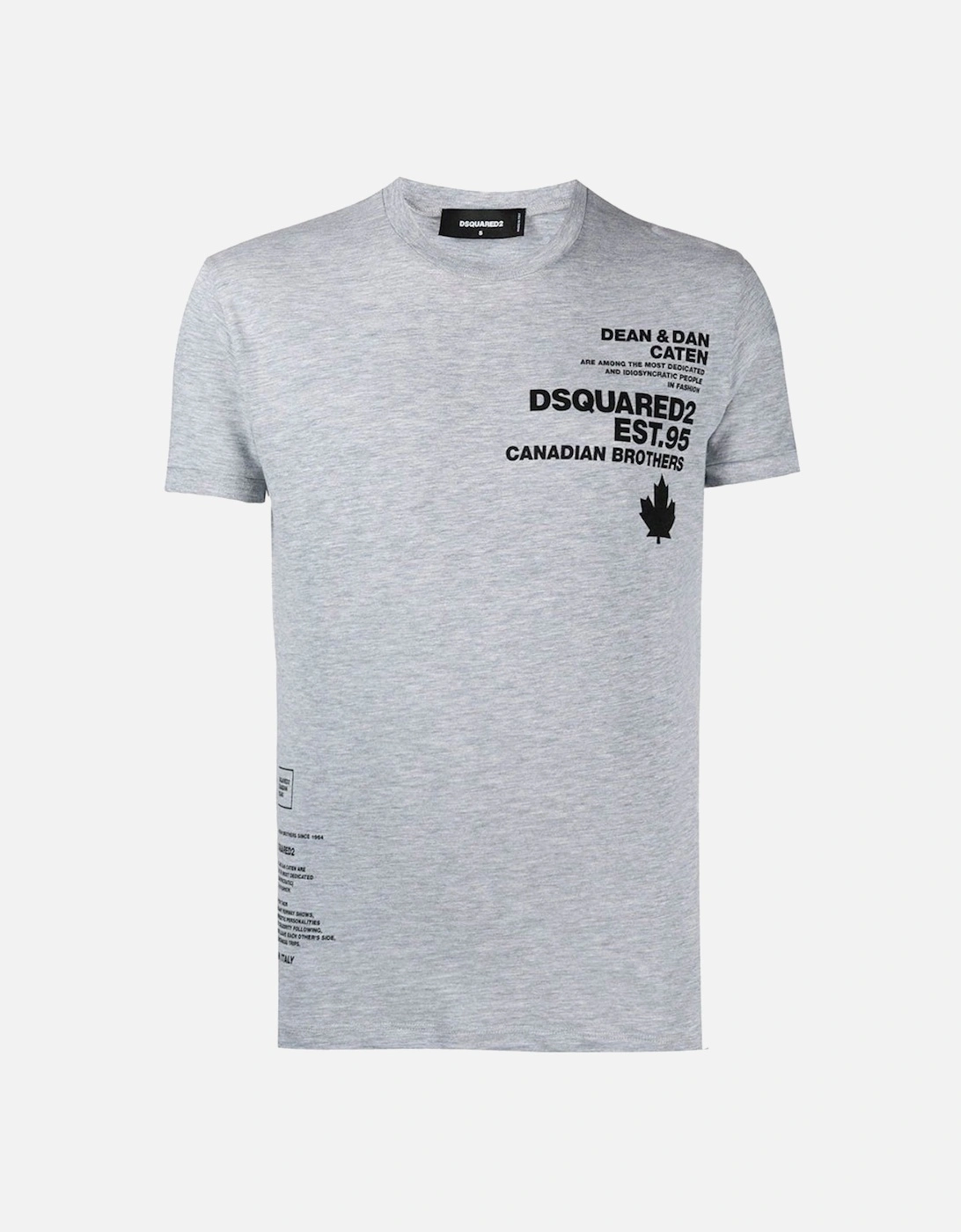Small Black Maple Leaf Logo Grey T-shirt, 3 of 2