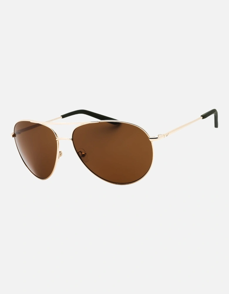 Brown Lensed Light Gold Sunglasses