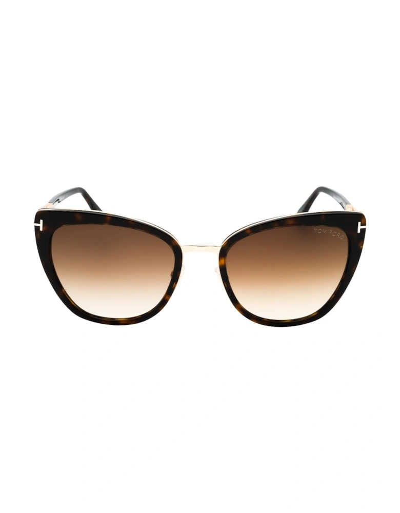 Simona Shiny Dark Havana Sunglasses