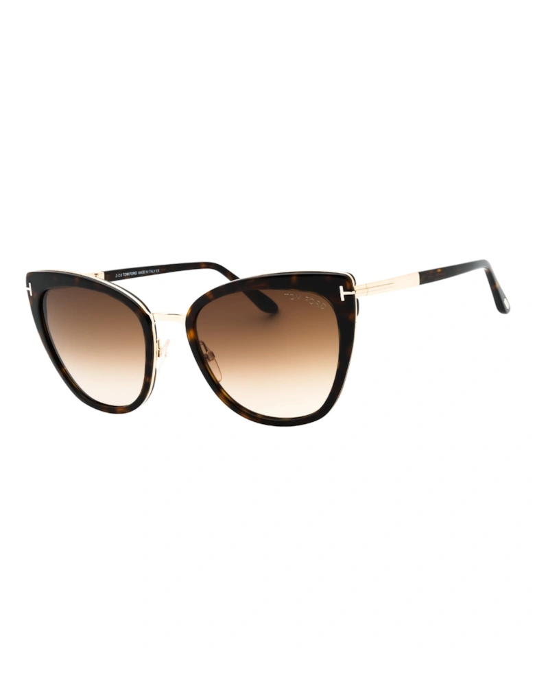 Simona Shiny Dark Havana Sunglasses
