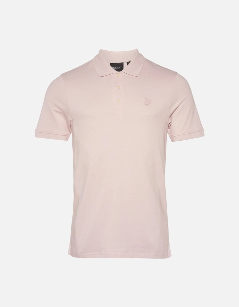 Lyle & Scott Tonal Eagle Pink Salt Polo Shirt