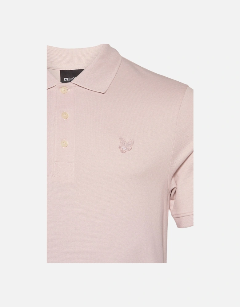Lyle & Scott Tonal Eagle Pink Salt Polo Shirt