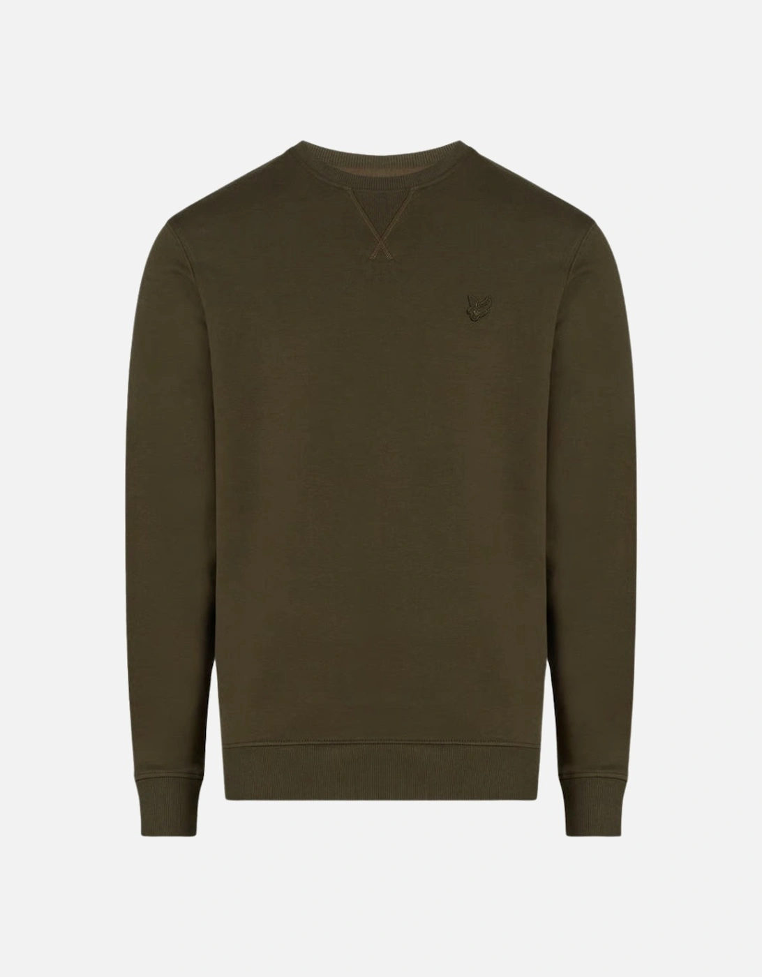 Lyle & Scott Tonal Eagle Form Green Crewneck Jumper, 5 of 4