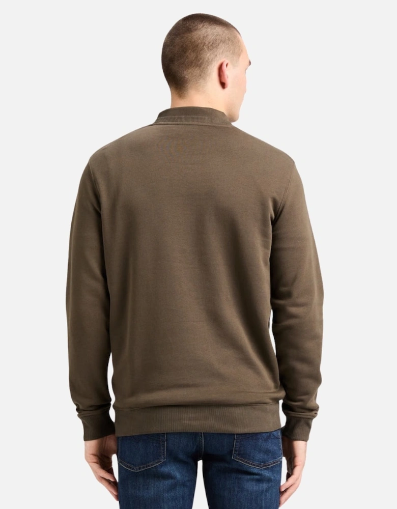 Lyle & Scott Tonal Eagle Form Green Crewneck Jumper