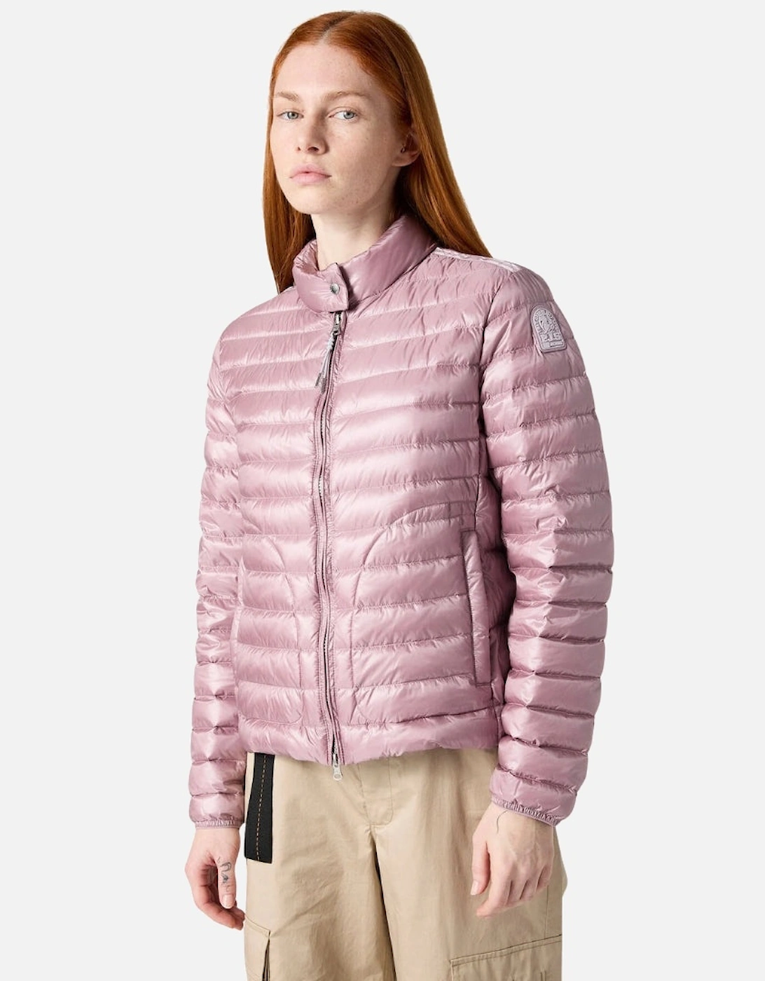 Plain Taupe Alloy Pink Jacket