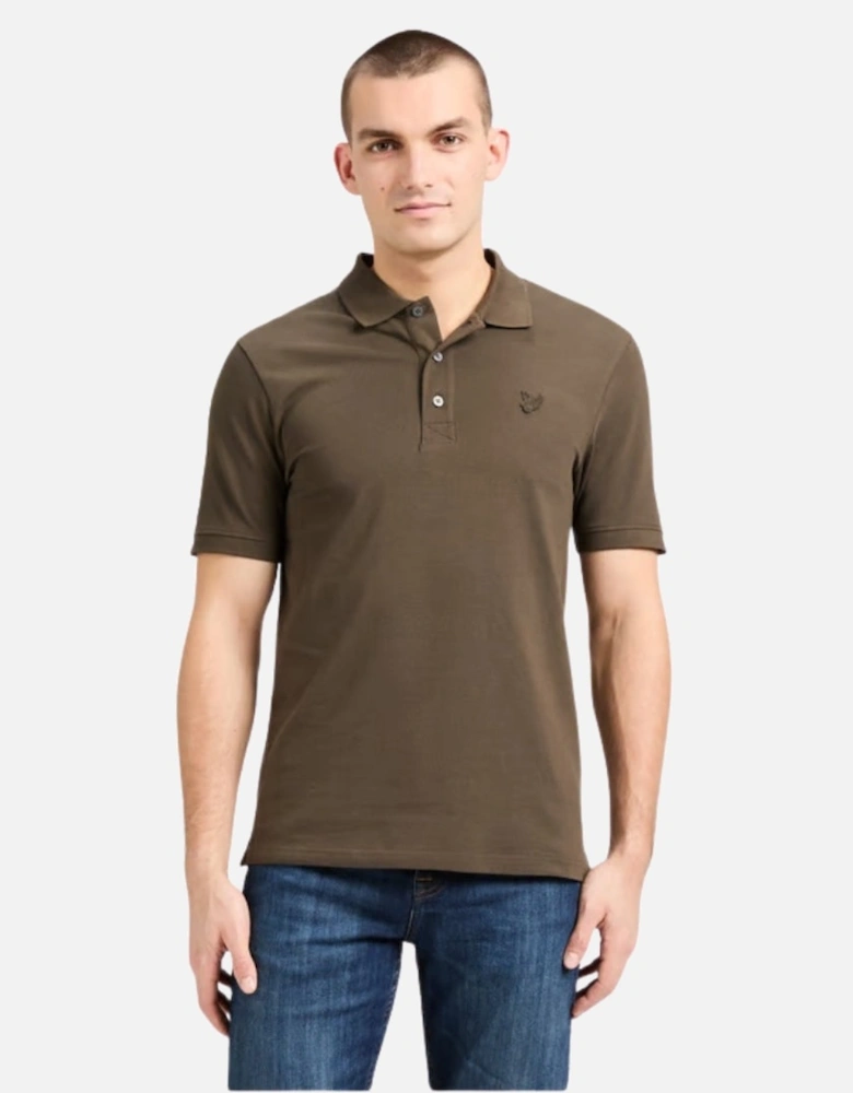 Lyle & Scott Tonal Eagle Form Green Polo Shirt