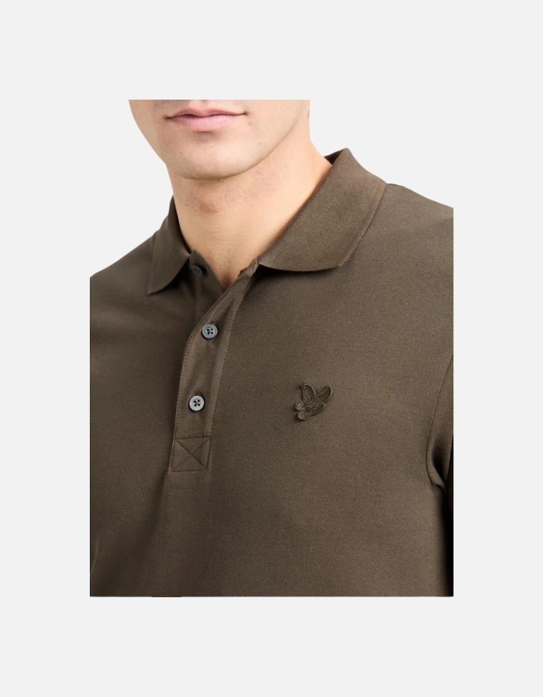 Lyle & Scott Tonal Eagle Form Green Polo Shirt