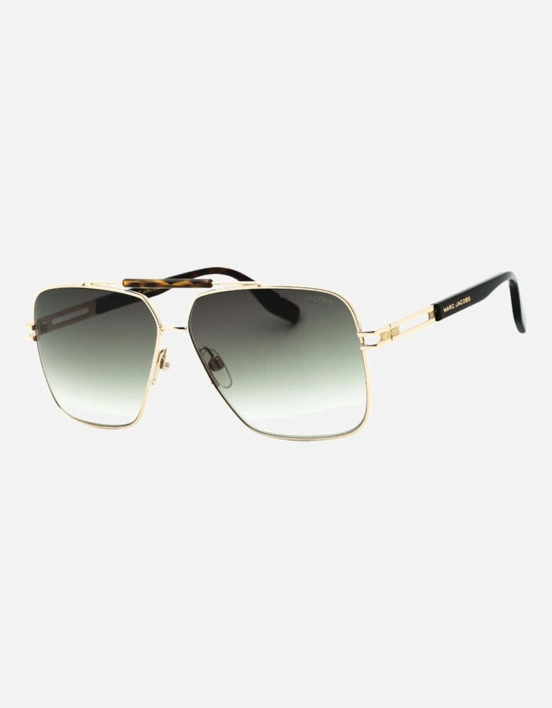 Grey Gradient Lensed Gold Sunglasses