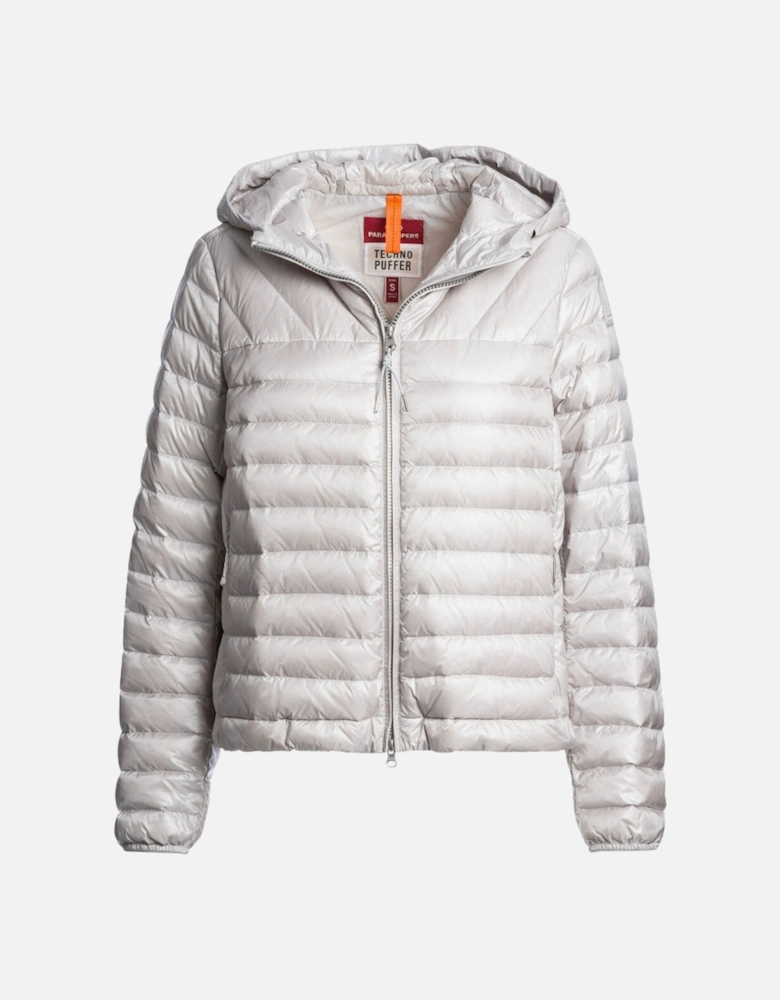 Hooded Dawn Silver Jacket