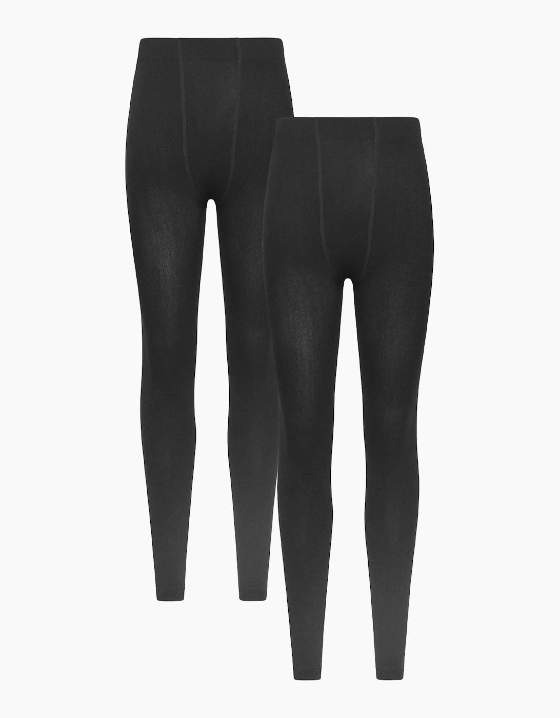 Mountain Warehouse Women's Black / Brushed Isotherm Thermal Leggings (Pack Of 2) - Size: 12