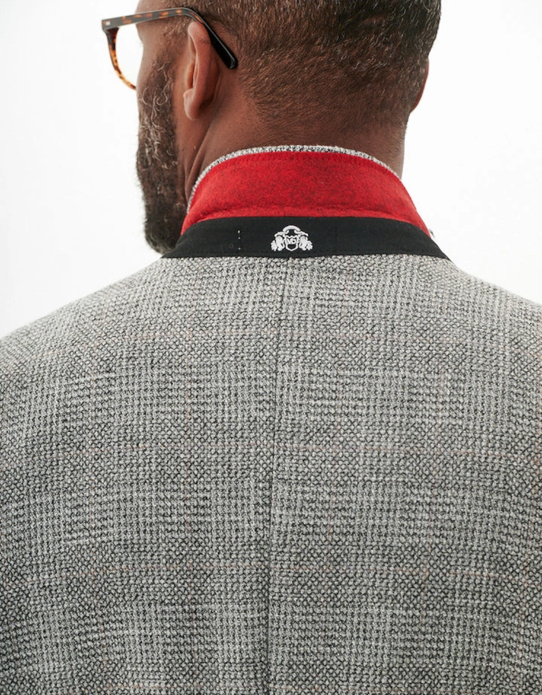 Kris Tweed Blazer - Silver/ Grey
