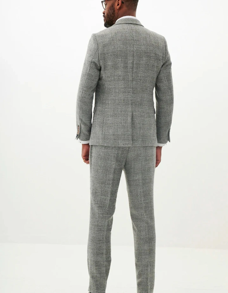 Kris Tweed Blazer - Silver/ Grey