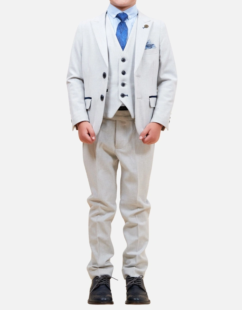 Bromley Kids 3pc Suit - Stone