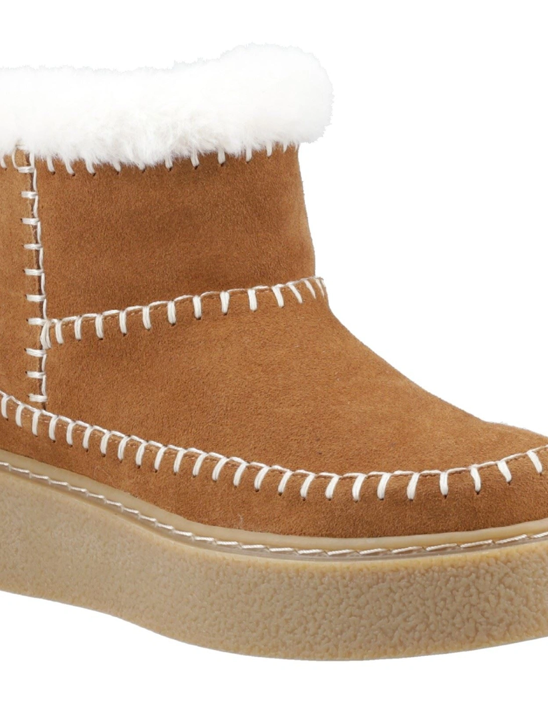 Hush Puppies Women's Hush Puppies Brielle Suede Women's Tan Winter Ankle Boots - Brown