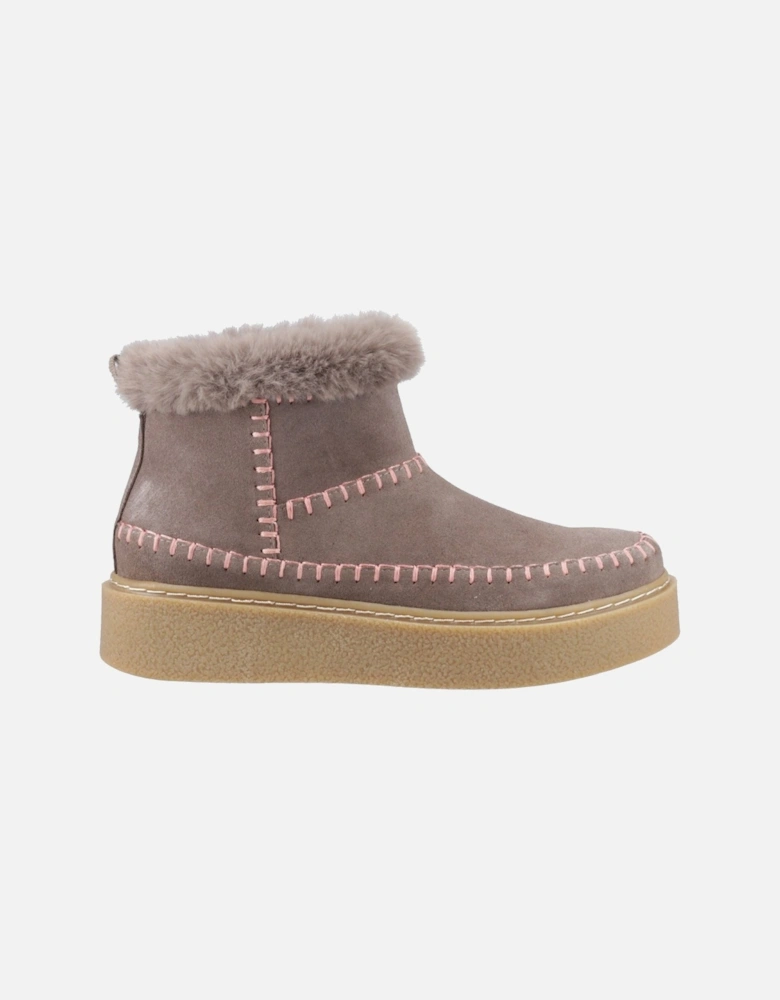Brielle Suede Women's Taupe Winter Ankle Boots