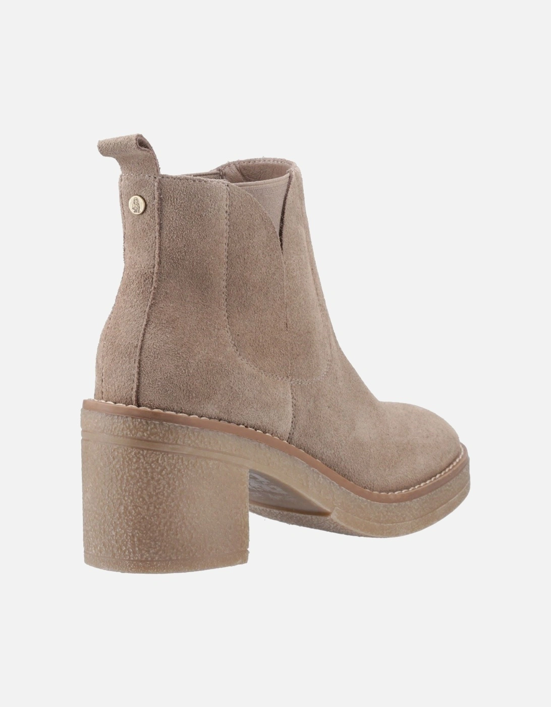 Felicia Suede Women's Taupe Heeled Chelsea Boots