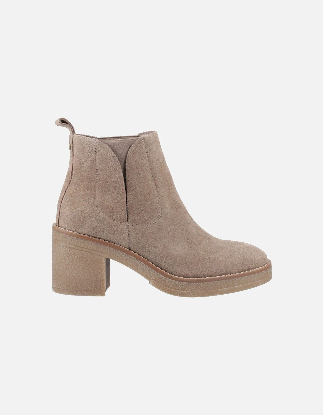 Felicia Suede Women's Taupe Heeled Chelsea Boots