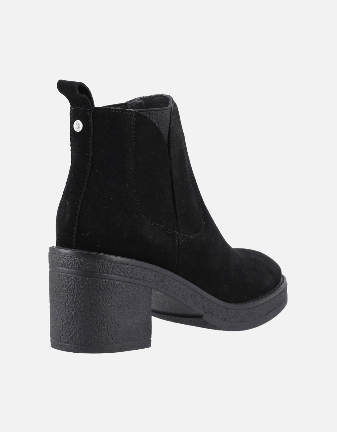 Felicia Suede Women's Black Heeled Chelsea Boots