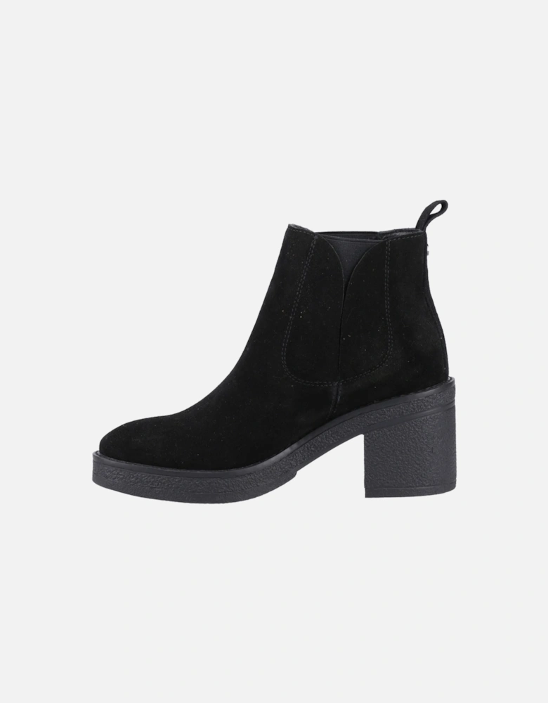Felicia Suede Women's Black Heeled Chelsea Boots