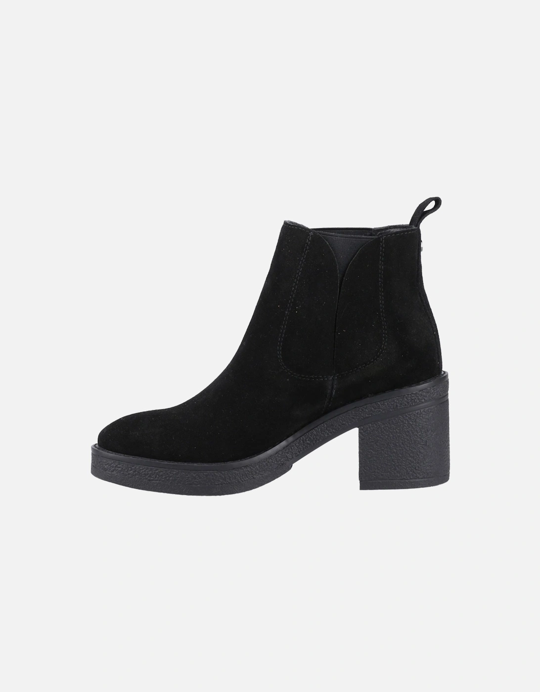 Felicia Suede Women's Black Heeled Chelsea Boots
