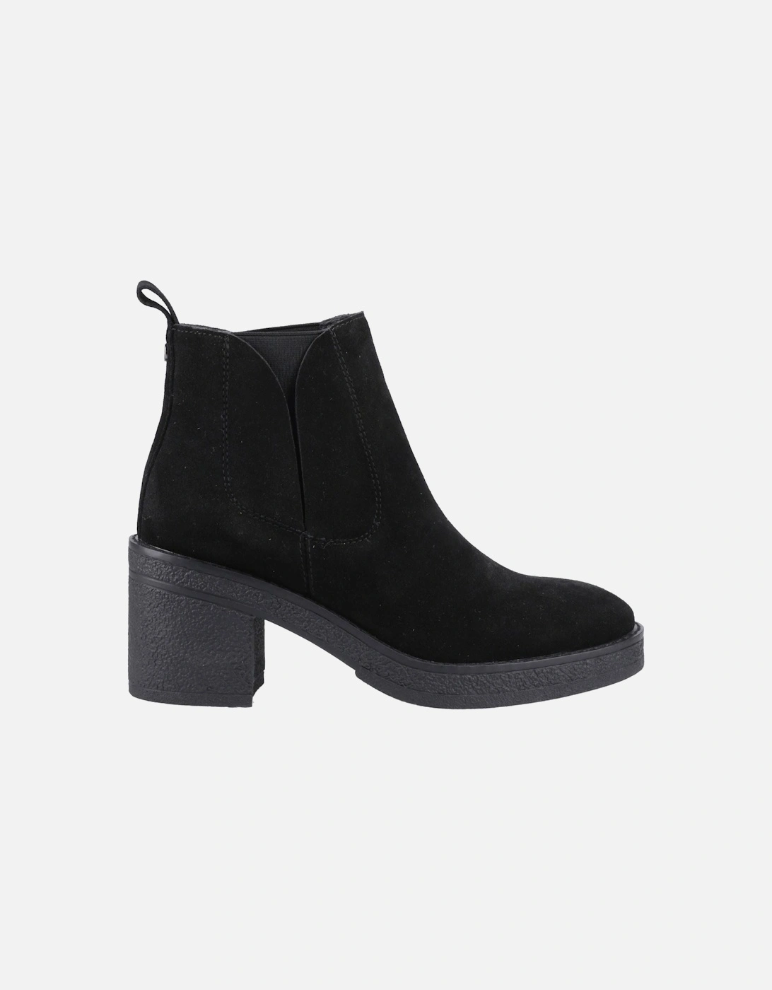 Felicia Suede Women's Black Heeled Chelsea Boots